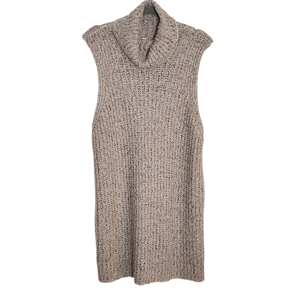Onetheland Dark Cream Oatmeal Turtleneck Sweater Tunic Size Large